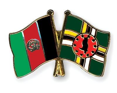 Fahnen Pins Afghanistan Dominica