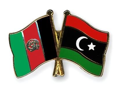 Fahnen Pins Afghanistan Libyen