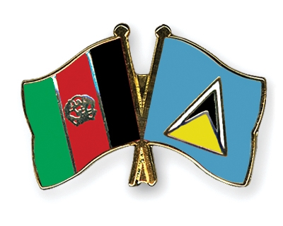 Fahnen Pins Afghanistan St-Lucia