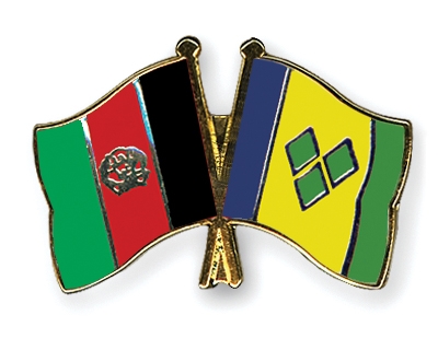 Fahnen Pins Afghanistan St-Vincent-und-die-Grenadinen
