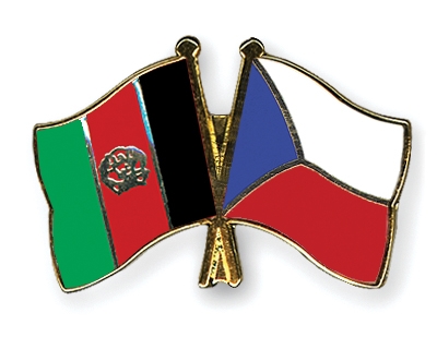 Fahnen Pins Afghanistan Tschechische-Republik