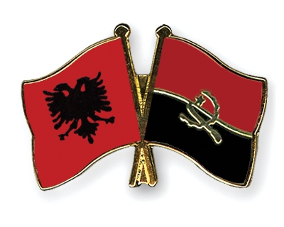 Fahnen Pins Albanien Angola