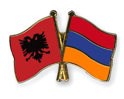 Fahnen Pins Albanien Armenien