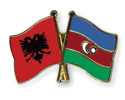 Fahnen Pins Albanien Aserbaidschan