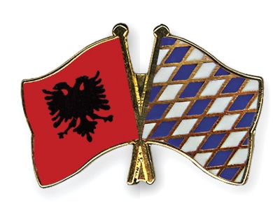 Fahnen Pins Albanien Bayern