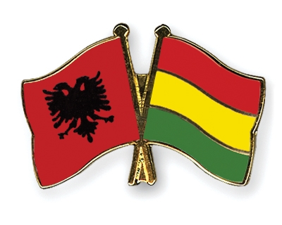 Fahnen Pins Albanien Bolivien
