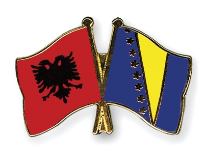 Fahnen Pins Albanien Bosnien-und-Herzegowina
