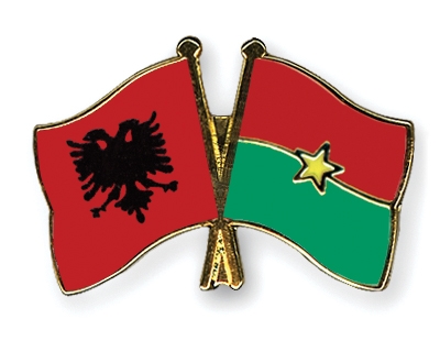 Fahnen Pins Albanien Burkina-Faso