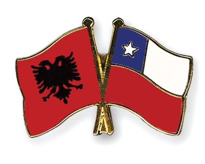 Fahnen Pins Albanien Chile