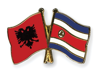 Fahnen Pins Albanien Costa-Rica