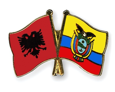 Fahnen Pins Albanien Ecuador