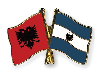 Fahnen Pins Albanien El-Salvador