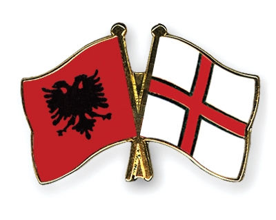 Fahnen Pins Albanien England