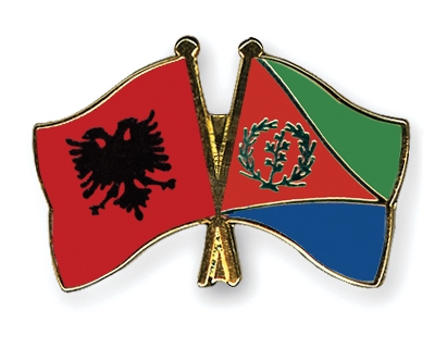 Fahnen Pins Albanien Eritrea