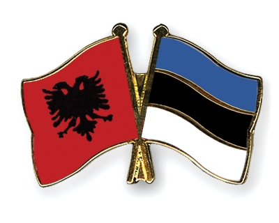 Fahnen Pins Albanien Estland