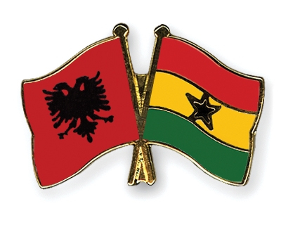 Fahnen Pins Albanien Ghana