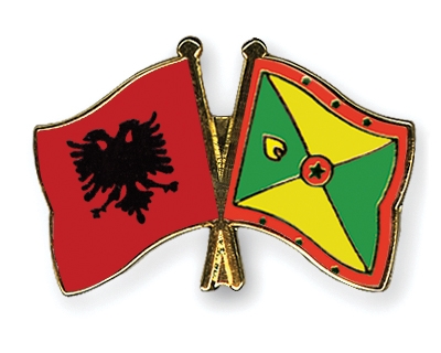 Fahnen Pins Albanien Grenada