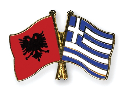 Fahnen Pins Albanien Griechenland