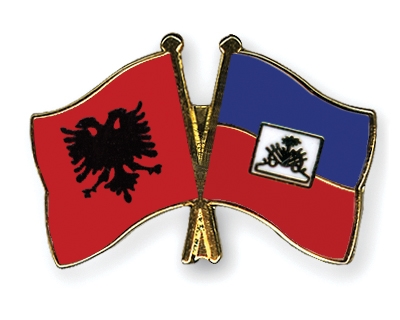 Fahnen Pins Albanien Haiti