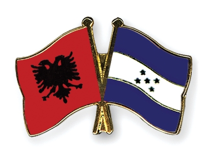 Fahnen Pins Albanien Honduras