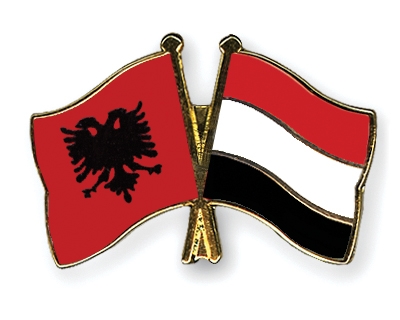 Fahnen Pins Albanien Jemen