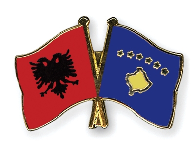 Fahnen Pins Albanien Kosovo