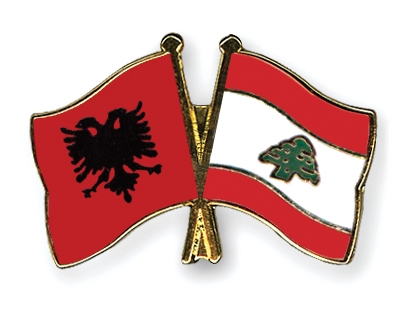 Fahnen Pins Albanien Libanon