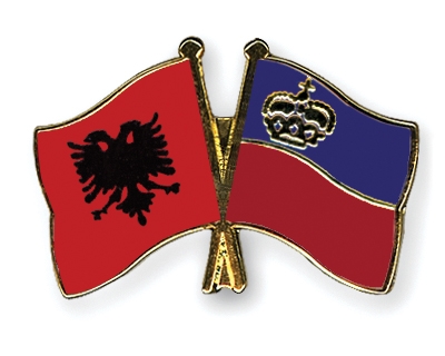 Fahnen Pins Albanien Liechtenstein