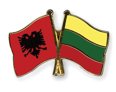 Fahnen Pins Albanien Litauen