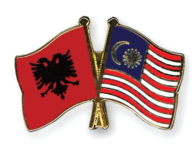 Fahnen Pins Albanien Malaysia
