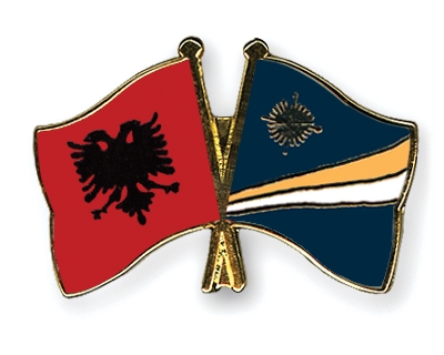 Fahnen Pins Albanien Marshallinseln