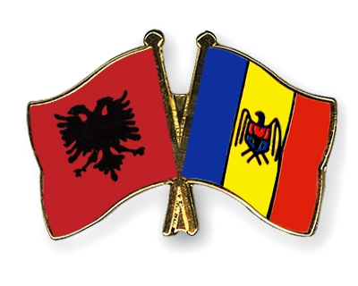 Fahnen Pins Albanien Moldau