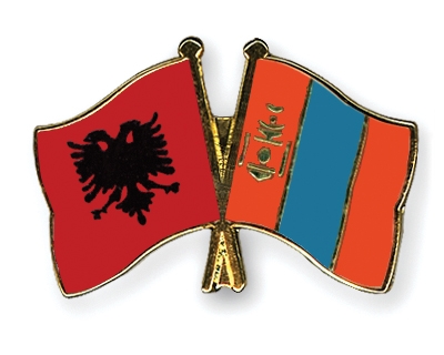 Fahnen Pins Albanien Mongolei