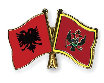 Fahnen Pins Albanien Montenegro