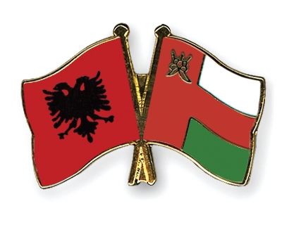 Fahnen Pins Albanien Oman