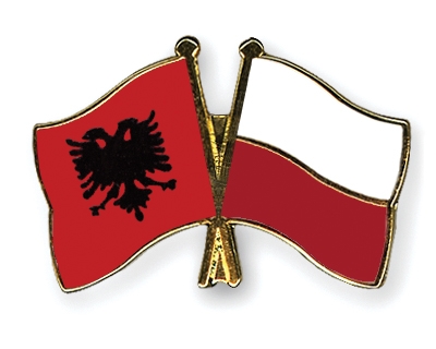 Fahnen Pins Albanien Polen