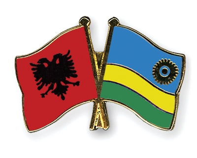Fahnen Pins Albanien Ruanda
