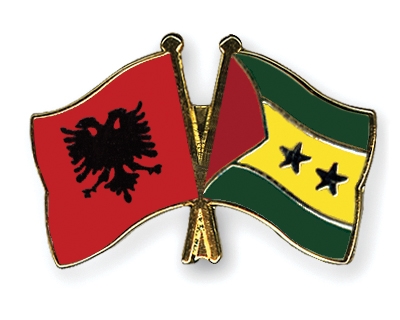 Fahnen Pins Albanien Sao-Tome-und-Principe