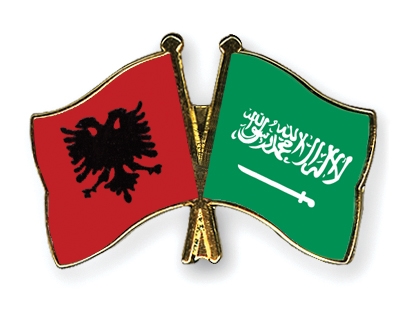 Fahnen Pins Albanien Saudi-Arabien