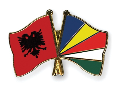 Fahnen Pins Albanien Seychellen