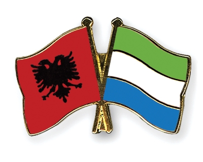 Fahnen Pins Albanien Sierra-Leone