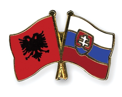 Fahnen Pins Albanien Slowakei