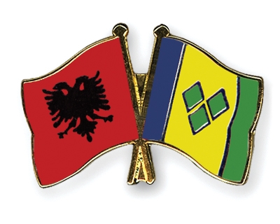 Fahnen Pins Albanien St-Vincent-und-die-Grenadinen