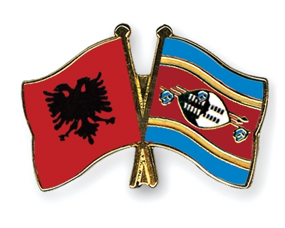 Fahnen Pins Albanien Swasiland