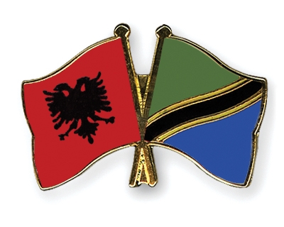 Fahnen Pins Albanien Tansania