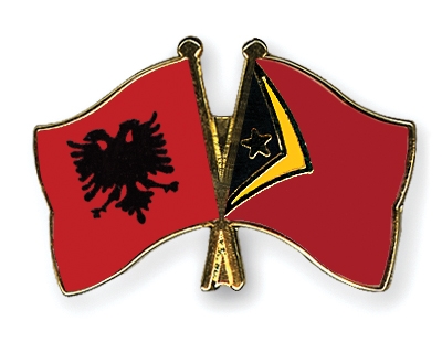 Fahnen Pins Albanien Timor-Leste
