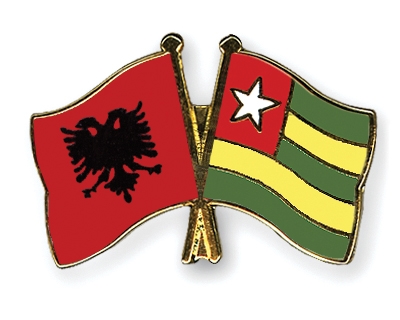 Fahnen Pins Albanien Togo