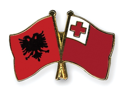 Fahnen Pins Albanien Tonga