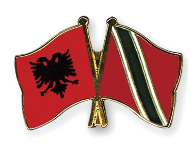 Fahnen Pins Albanien Trinidad-und-Tobago