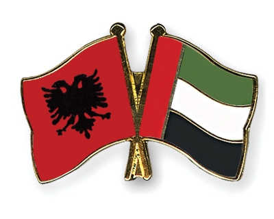 Fahnen Pins Albanien Ver-Arab-Emirate